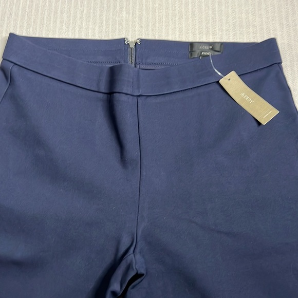 J.Crew Black Label Pixie Ponte Stretch Pants Size L NWT Navy Blue - Picture 3 of 12